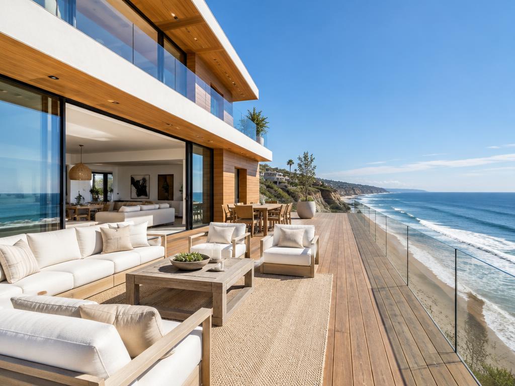 An inviting oceanfront terrace in Orlando